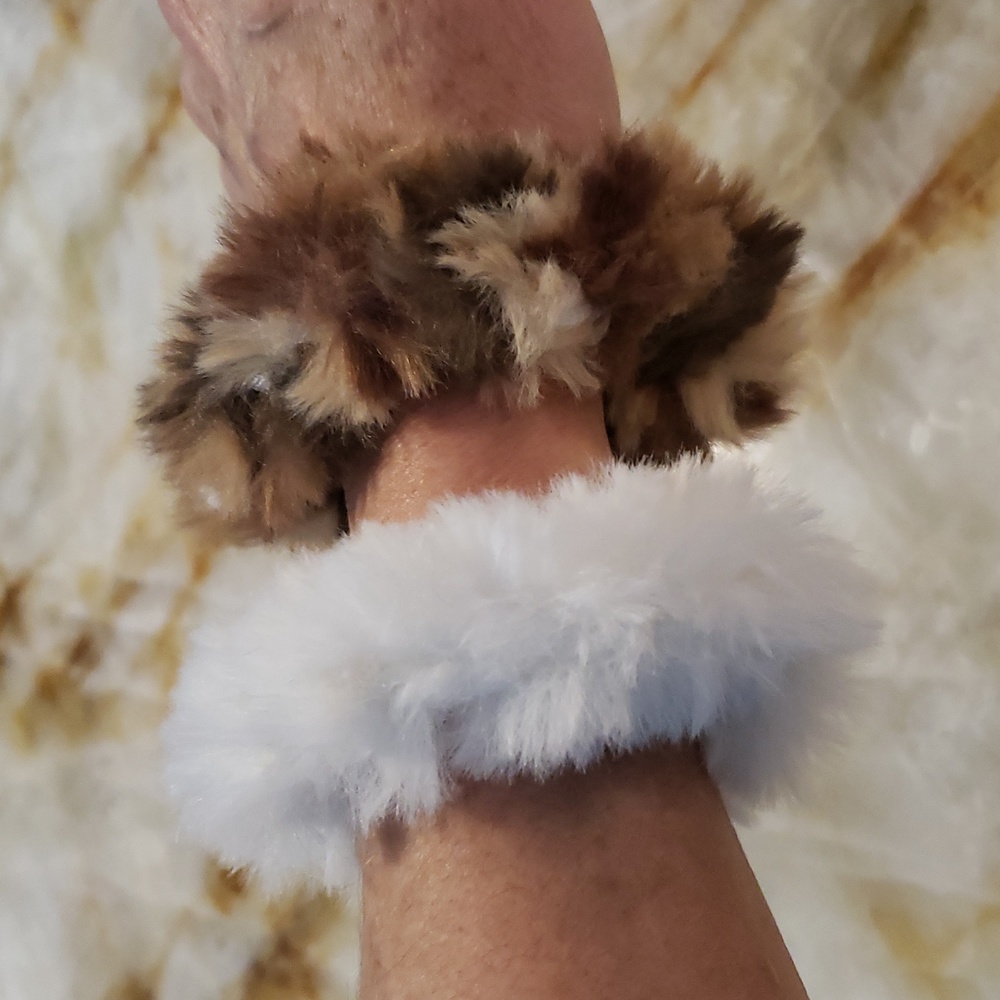 New faux fur hairbands